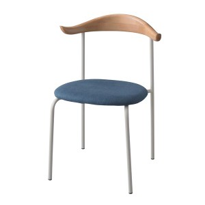 パーソナルチェア (イス 椅子) リビングチェア リビング用 応接チェア イス 椅子 約幅56cm 金属 スチール 木製 インディゴ 完成品 リビン