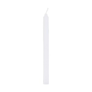 (まとめ）ペンシルキャンドル 3号 15cm ホワイト 【12本セット】 白 白い蝋燭の鉛筆 3号 15cm、12本セット 煌めく光で彩る、幻想的な空間