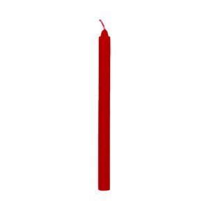 (まとめ）ペンシルキャンドル 3号 15cm レッド 【12本セット】 赤
