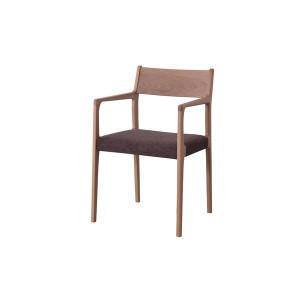 パーソナルチェア (イス 椅子) リビングチェア リビング用 応接チェア イス 椅子 幅50.5cm オーク 日本製 国産 木製 肘付き アームチェア