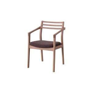 パーソナルチェア (イス 椅子) リビングチェア リビング用 応接チェア イス 椅子 幅50cm オーク 日本製 国産 木製 肘付き アームチェア 