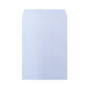 (まとめ) ハート 透けないカラー封筒 テープ付角2 パステルアクア XEP474 1パック（100枚） 【×10セット】 送料無料