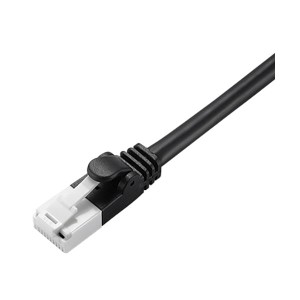 (まとめ) Cat5e対応ツメ折れ防止LANケーブル 配線 ブラック 2m LD-CTT/BK2/RS 1本 【×30セット】 黒 送料無料