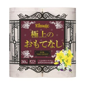 日本製 国産 紙クレシア クリネックス 極上のおもてなし ダブル 30m 1セット(40ロール：4ロール×10パック) 送料無料