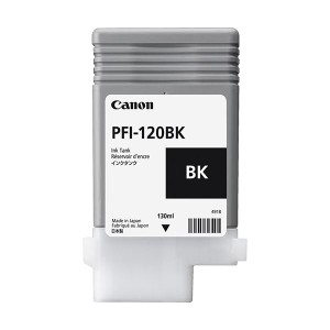 キヤノン インクタンク PFI-120BK ブラック 130ml 2885C001 1個 黒 高品質なブラックインクタンク、容量130ml プリンターのインク交換を