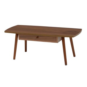 センターテーブル ローテーブル 机 低い ロータイプ センターテーブル 約幅95×奥行40×高さ37cm ブラウン スクエア型 引き出し 木製脚付