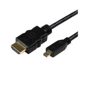 （まとめ）StarTechハイスピードHDMIケーブル 配線 イーサネット対応 1.8m HDMI(オス)-HDMI Micro(オス) ブラック HDMIADMM61本【×3セッ