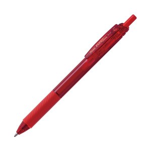 (まとめ) ぺんてる ゲルインキボールペン エナージェルエス 1.0mm レッド BL130-B 1セット(10本) 【×5セット】 赤 送料無料