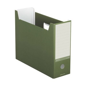 (まとめ) コクヨ ファイルボックス(NEOS)A4ヨコ 背幅102mm オリーブグリーン A4-NELF-DG 1冊 【×30セット】 緑 送料無料