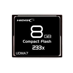HIDISC CFカード 8GB 233x Read35MB／s MLCチップ搭載 HDCF8G233XJP3 送料無料