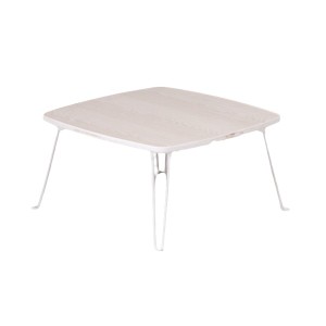 折りたたみテーブル ローテーブル 机 低い ロータイプ センターテーブル 約幅60×奥行60×高さ31.5cm ホワイトウォッシュ 整理 収納 便利