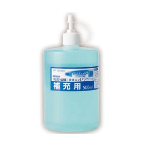 (まとめ) トンボ鉛筆 液体のり アクアピット 補充用 500ml PR-WT 1個 【×30セット】 透明な接着力の宝石箱 溶け込むような液体のり、ア