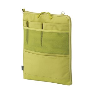 （まとめ）リヒトラブ SMART FITACTACT バッグインバッグ (タテ型) A4 イエローグリーン A-7683-6 1個【×3セット】 緑 黄 送料無料