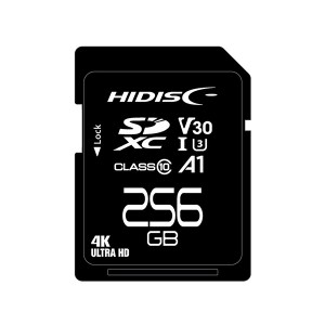 HIDISC 超高速SDXCカード 256GB CLASS10 UHS-I Speed class3 A1対応 HDSDX256GCL10V30 送料無料