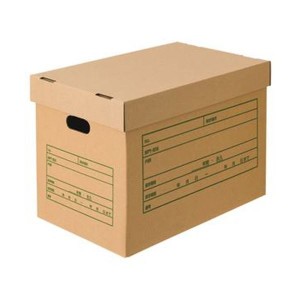 （まとめ）TANOSEE 文書保存箱（フタ式）A3用 1パック（6個）【×5セット】 スムーズな開閉で手軽に収納 便利なフタ付き文書保存ボックス