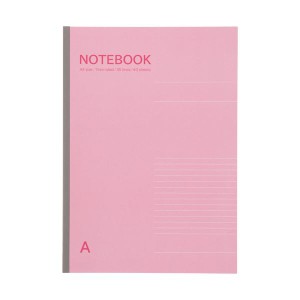 （まとめ）TANOSEE ノートブック A4 A罫7mm 40枚 ピンク 1冊 【×30セット】 書くのが楽しくなる 魅力溢れるオリジナルノート A4サイズ、