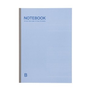 （まとめ）TANOSEE ノートブック A4 B罫6mm 40枚 ブルー 1冊 【×30セット】 青 書くのが楽しくなる 魅力溢れるノートブック A4サイズ、B