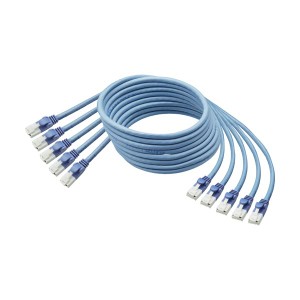 TANOSEE爪折れ防止LANケーブル 配線 (CAT6) ブルー 10m 1パック(5本) 青 断線対策済み 高速通信に最適 ブルーの10mパックでお得 最新規格