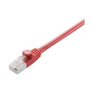 (まとめ) LANケーブル 配線 Cat6 レッド 1m LD-GPT/R1/RS 【×5セット】 赤 高速通信を極める 最新テクノロジー搭載 驚愕のパフォーマン