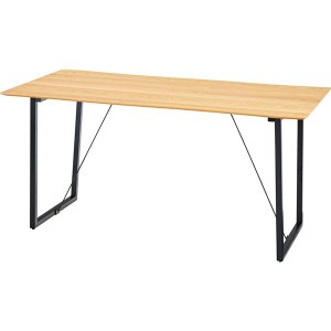 ダイニングテーブル ダイニング用テーブル 食卓テーブル 机 リビングテーブル リビング用 応接テーブル 約幅150cm ナチュラル 金属 スチ