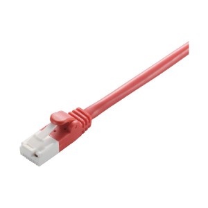 (まとめ) LANケーブル 配線 Cat6 レッド 2m LD-GPT/R2/RS 【×3セット】 赤 高速通信を極める パワフルな赤い繋がり エレコムのLANケーブ