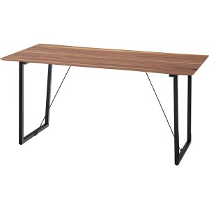 ダイニングテーブル ダイニング用テーブル 食卓テーブル 机 リビングテーブル リビング用 応接テーブル 約幅150cm ブラウン 金属 スチー