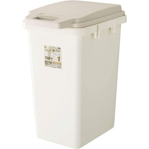 ゴミ箱 ダストボックス 約幅38.1cm 70L ベージュ ロック式 ふた付き 臭い漏れ軽減仕様 ワンハンドパッキンペール キッチン 台所 送料無料