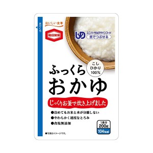 亀田製菓 ふっくらおかゆ 200g 1セット（24パック） 舌でつぶせる至福の食感 国産コシヒカリ100%を二度炊き製法で贅沢に仕上げた、心地よ