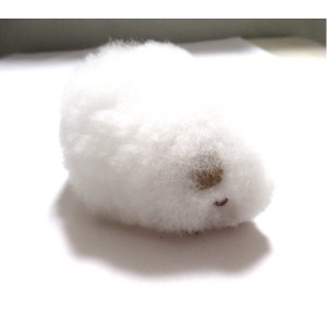 【ほったらかしペット】【ホワイト】クイ（テンジクネズミ）の形した ふわふわ 柔らか ぬいぐるみ アルパカ毛 100% 白 白い天然アルパカ
