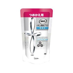 （まとめ）エステー 消臭力 クリアビーズイオン消臭プラス 無香料 つめかえ 280g 1個【×50セット】 化学反応で消臭パワーアップ トリプ