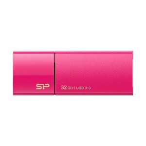 (まとめ) シリコンパワー USB3.0スライド式フラッシュメモリ 32GB ピンク SP032GBUF3B05V1H 1個 【×5セット】 送料無料