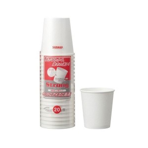 〔まとめ〕 紙コップ 使い捨てコップ 250ml 20個入 60個セット ストロングカップ ペーパーカップ アウトドア パーティー 送料無料