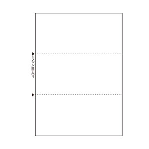 （まとめ）TANOSEEマルチプリンタ帳票(スーパーエコノミー) A4 白紙 3面 1セット(500枚:100枚×5冊) 【×3セット】 送料無料