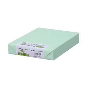 (まとめ) 長門屋商店 Color Paper A4厚口 浅黄 ナ-3361 1冊(500枚) 【×5セット】 送料無料