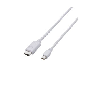 【5個セット】 Mini DisplayPort-HDMI変換ケーブル 配線 /2m/ホワイト AD-MDPHDMI20WHX5 白 送料無料