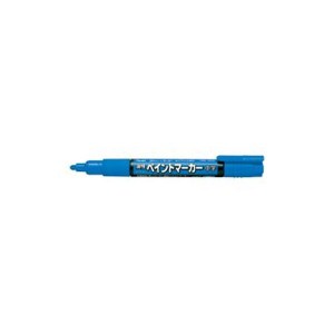 （まとめ）ぺんてる 油性ペイントマーカー 中字 青MMP20-C 1セット（10本）【×10セット】 送料無料