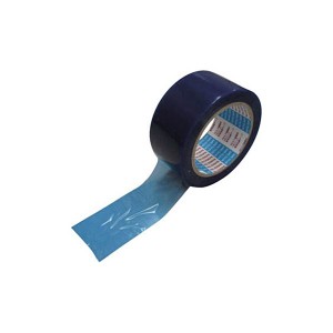 (まとめ) 日東電工 PEダンプロンテープ No.335PE 50mm×50m ブルー 335PE-50 1巻 【×5セット】 青 エアキャップ専用の包装テープ、青い