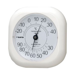 （まとめ） 佐藤計量器 ソフィア温湿度計【×5セット】 送料無料