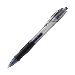 （まとめ）TANOSEE ノック式ゲルインクボールペン スリム 0.5mm 黒 1本 【×50セット】 送料無料
