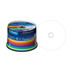 (まとめ) バーベイタム データ用DVD-R4.7GB 1-16倍速 スピンドルケース DHR47JP50V3 1パック(50枚) 【×10セット】 送料無料