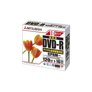 （まとめ）三菱ケミカルメディア 録画用DVD-R120分 16倍速 ホワイトワイドプリンタブル 5mmスリムケース VHR12JPP10 1パック(10枚) 【×5