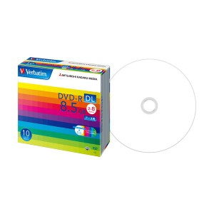 (まとめ) バーベイタム データ用DVD-R DL8.5GB 2-8倍速 ホワイトワイドプリンタブル 5mmスリムケース DHR85HP10V11パック(10枚) 【×10セ