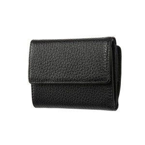 FRUH（フリュー） イタリアンレザー 3つ折り財布 コンパクトウォレット GL032-BK ブラック 黒 送料無料