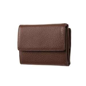 FRUH（フリュー） イタリアンレザー 3つ折り財布 コンパクトウォレット GL032-BR ブラウン 茶 イタリアンレザーの贅沢な3つ折り財布 コン