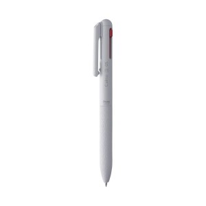(まとめ) ぺんてる 3色ボールペン Calme 0.5mm グレイッシュホワイト BXAC35W 【×50セット】 白 送料無料