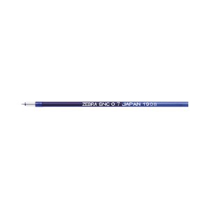 （まとめ）ゼブラ ボールペン替芯SNC-0.7 10本 青RSNC7-BL （×5セット） 書き心地抜群 青いインクのボールペン替芯10本セット ゼブラのS