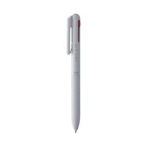 (まとめ) ぺんてる 3色ボールペン Calme 0.7mm グレイッシュホワイト BXAC37W 【×50セット】 白 送料無料