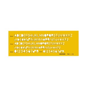 （まとめ）内田洋行 英字数字定規 No.1-S 1-843-1011【×30セット】 英数字の王様 進化したNo.1-S 定規セット 30個でお得 送料無料