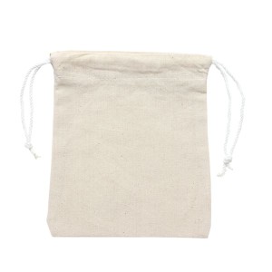 (まとめ）巾着袋(生成り）【×20セット】 自然の風を纏う、ナチュラルな巾着袋【20個セット】 送料無料