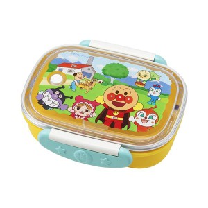 【アンパンマン】 子供用 お弁当箱/ランチボックス 【イエロー 280ml ロック式】 弁当 電子レンジ 食洗機 日本製 国産 キッズ レック 黄